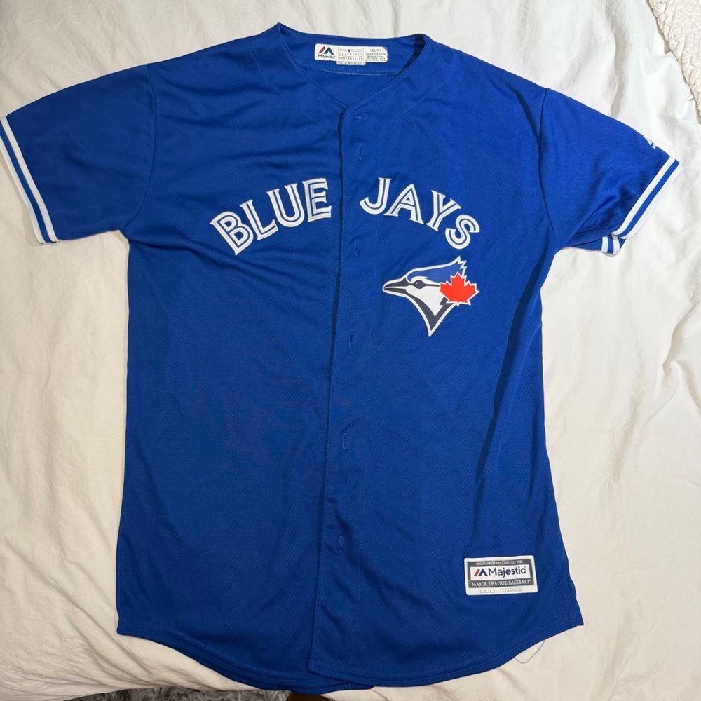 Majestic Royal Blue Toronto Blue Jays Button-Up Jersey